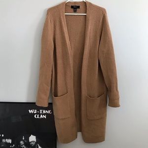 F21 brown cardigan